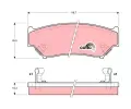 TRW Sada brzdovch destiek COTEC ‐ TRW GDB1174