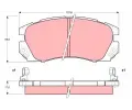 TRW Sada brzdovch destiek - kotouov brzda ‐ TRW GDB1179