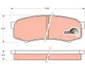 TRW Sada brzdovch destiek COTEC ‐ TRW GDB1182