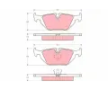 TRW Sada brzdovch destiek ‐ TRW GDB1189