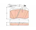 Sada brzdovch destiek TRW ‐ TRW GDB1191