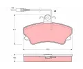 Sada brzdovch destiek TRW ‐ TRW GDB1203