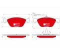 TRW Sada brzdovch destiek DTEC COTEC ‐ TRW GDB1212DTE