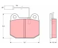 Sada brzdovch destiek TRW ‐ TRW GDB1253