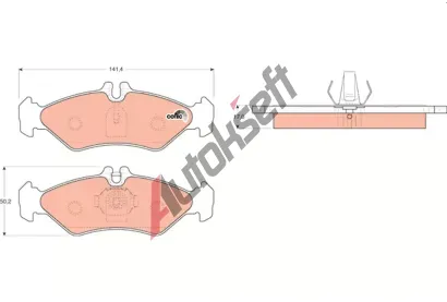TRW Sada brzdovch destiek COTEC TRW GDB1262, GDB1262