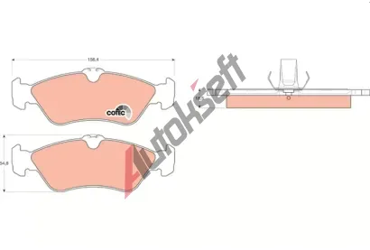 TRW Sada brzdovch destiek COTEC TRW GDB1263, GDB1263