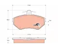 Sada brzdovch destiek TRW ‐ TRW GDB1266