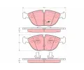 TRW Sada brzdovch destiek COTEC ‐ TRW GDB1285