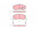 TRW Sada brzdovch destiek COTEC ‐ TRW GDB1286
