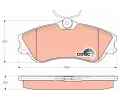 TRW Sada brzdovch destiek COTEC ‐ TRW GDB1295