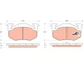 Sada brzdovch destiek TRW ‐ TRW GDB1305