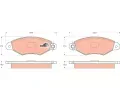 Sada brzdovch destiek TRW ‐ TRW GDB1321