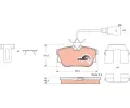 Sada brzdovch destiek TRW ‐ TRW GDB1326