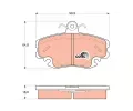 TRW Sada brzdovch destiek COTEC ‐ TRW GDB1332