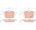 TRW Sada brzdovch destiek COTEC ‐ TRW GDB1333