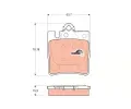 TRW Sada brzdovch destiek COTEC ‐ TRW GDB1334