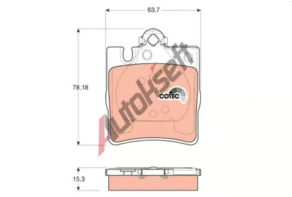 TRW Sada brzdovch destiek COTEC TRW GDB1334, GDB1334