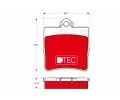 TRW Sada brzdovch destiek DTEC COTEC ‐ TRW GDB1335DTE