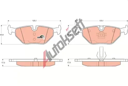 TRW Sada brzdovch destiek COTEC TRW GDB1344, GDB1344