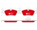 TRW Sada brzdovch destiek DTEC COTEC ‐ TRW GDB1348DTE