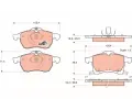 TRW Sada brzdovch destiek COTEC ‐ TRW GDB1350