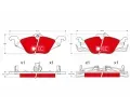 TRW Sada brzdovch destiek DTEC COTEC ‐ TRW GDB1351DTE