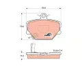 TRW Sada brzdovch destiek COTEC ‐ TRW GDB1365