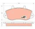 TRW Sada brzdovch destiek COTEC ‐ TRW GDB1380