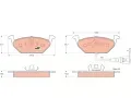 TRW Sada brzdovch destiek COTEC ‐ TRW GDB1386