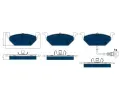 TRW Sada brzdov�ch desti�ek ELECTRIC BLUE&nbsp;&dash;&nbsp;TRW GDB1386BTE