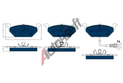 TRW Sada brzdov�ch desti�ek ELECTRIC BLUE TRW GDB1386BTE, GDB1386BTE