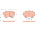 TRW Sada brzdovch destiek COTEC ‐ TRW GDB1388