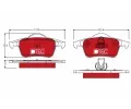 TRW Sada brzdovch destiek DTEC COTEC ‐ TRW GDB1389DTE
