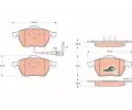 TRW Sada brzdovch destiek COTEC ‐ TRW GDB1403
