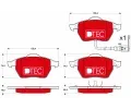 TRW Sada brzdovch destiek DTEC COTEC ‐ TRW GDB1403DTE
