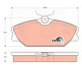 Sada brzdovch destiek TRW ‐ TRW GDB1405