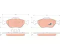 TRW Sada brzdovch destiek COTEC ‐ TRW GDB1419