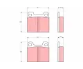 Sada brzdovch destiek TRW ‐ TRW GDB142