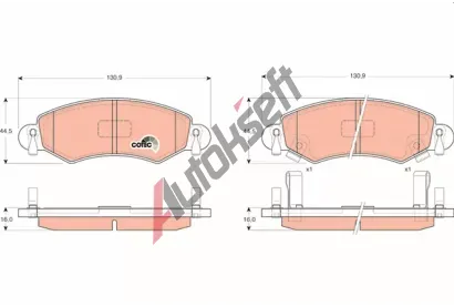 TRW Sada brzdovch destiek COTEC TRW GDB1420, GDB1420