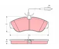 TRW Sada brzdovch destiek - kotouov brzda ‐ TRW GDB1426