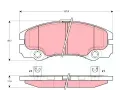 Sada brzdovch destiek TRW ‐ TRW GDB1436