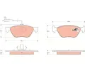 TRW Sada brzdovch destiek COTEC ‐ TRW GDB1445