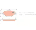 Sada brzdovch destiek TRW ‐ TRW GDB1448