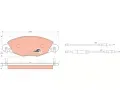 TRW Sada brzdovch destiek COTEC ‐ TRW GDB1449