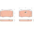 TRW Sada brzdovch destiek COTEC ‐ TRW GDB1454