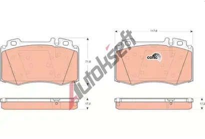 TRW Sada brzdovch destiek COTEC TRW GDB1454, GDB1454