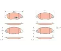 Sada brzdovch destiek TRW ‐ TRW GDB1461