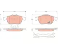 TRW Sada brzdovch destiek COTEC ‐ TRW GDB1468