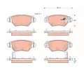 TRW Sada brzdovch destiek COTEC ‐ TRW GDB1471