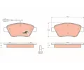 TRW Sada brzdovch destiek COTEC ‐ TRW GDB1482